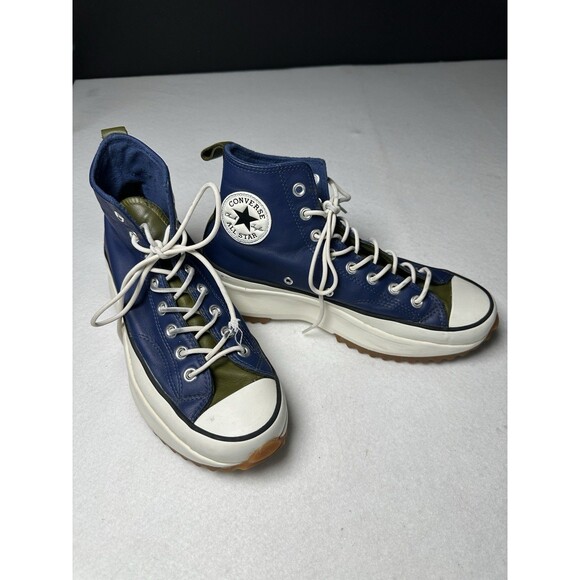 Converse Chuck Taylor All Star Move Platform Womens 10.5 Navy Sneakers Leather - Picture 1 of 10